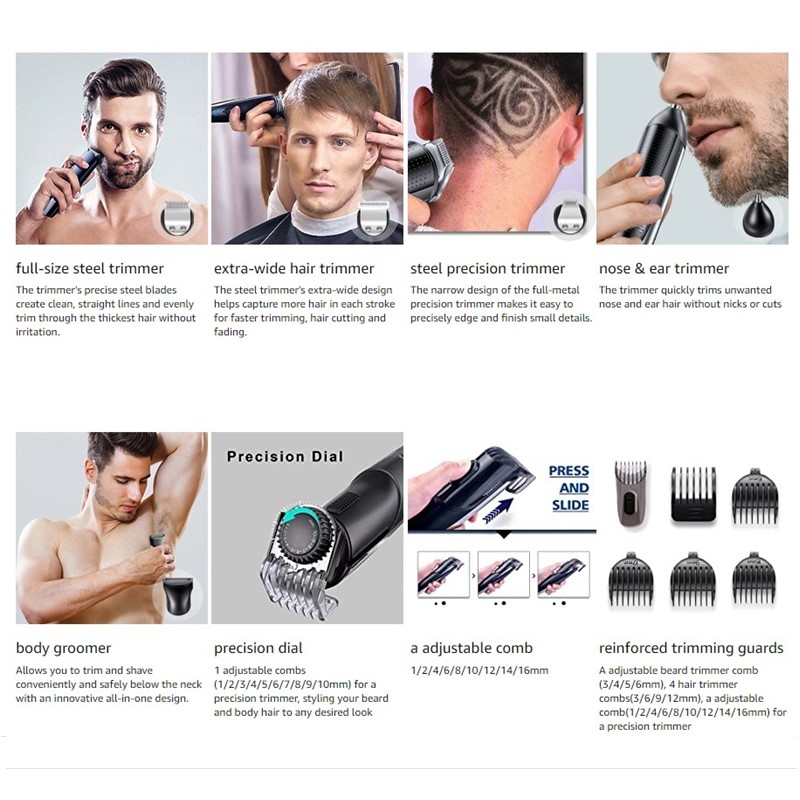 Cortadora de pelo todo en uno  - Quality Men'S Grooming Kit reseña y precio
