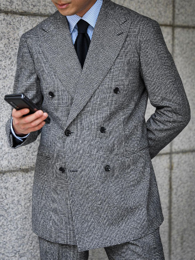 Traje de negocios a cuadros pa - Men'S Grooming Daily reseña y precio