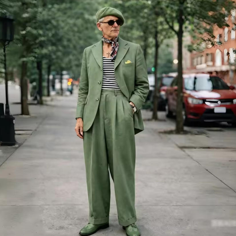 Trajes de lino marrón para hom - Men'S Grooming Daily reseña y precio